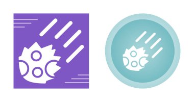 Kuyruklu yıldız çizgisi simgeleri vektör illüstrasyonunu ayarla 