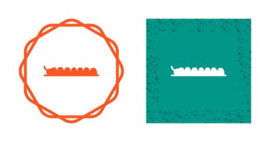 Beyaz arkaplanda izole edilmiş Tırtıl simgeleri kümesi, vektör illüstrasyonu 