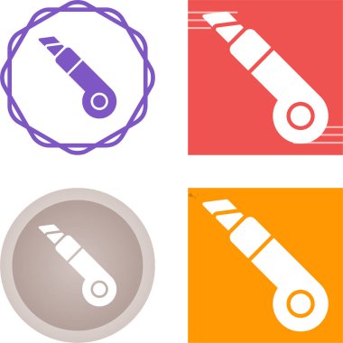 Çizgi bıçak simgeleri ayarlandı. Web illüstrasyonu