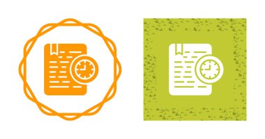 Belge Zamanaşımı simgeleri ayarlandı, vektör illüstrasyonu