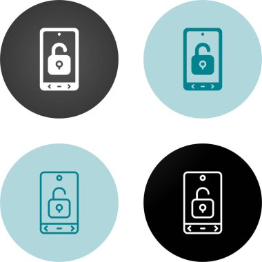 akıllı telefon simgeleri ayarlandı, vektör illüstrasyonu basit tasarım