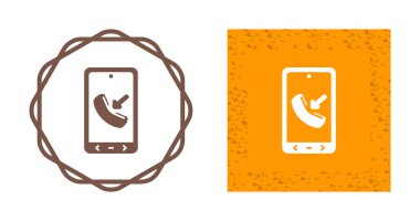 telefon çağrısı web simgesi vektör illüstrasyonu