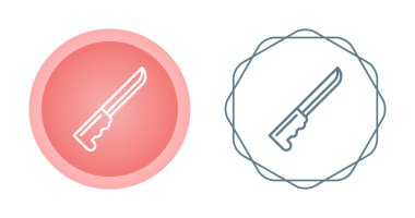 İzole üzerinde beyaz arka plan bıçak Icons set