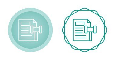 belge simgeleri tasarım vektör çizimi