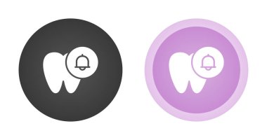 Dişleri olan diş simgeleri. vektör illüstrasyonu.