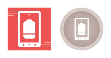 Akıllı telefon pil simgelerinin vektör çizimi