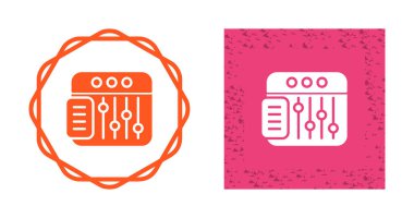 Vector design equalizer icon sign