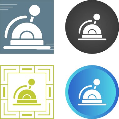 Lever Simgesi Basit Vektör İllüstrasyonu Beyaz Arkaplanda İzole Edildi 