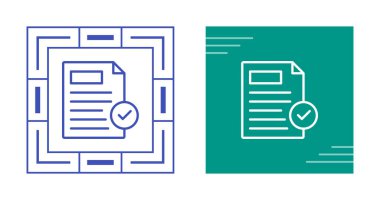 Kabullenme web simgesi vektör illüstrasyonu