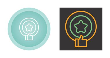 Yıldız simgeleriyle birlikte müşteri ürün değerlendirmesi. Başparmağını kaldır. Başarı, favori, geri bildirim, deneyim, kalite, müşteri memnuniyeti. Düz tasarım.