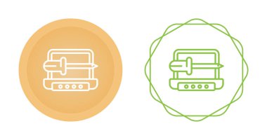 Bilgisayar ekranındaki kılıçlar beyaz arkaplanda izole edilmiş simgeler, vektör illüstrasyonu