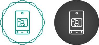 akıllı telefon simgeleri ayarlandı, vektör illüstrasyonu basit tasarım