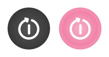 Web simgesi vektör illüstrasyonunu yeniden başlat