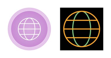 dünya simgeleri ayarlandı, vektör tasarımı