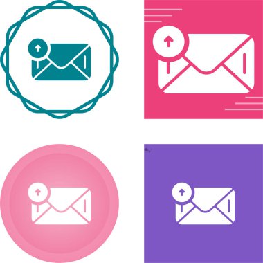 E- posta simgeleri, ileti simgeleri, zarf işaretleri, vektör illüstrasyonu 