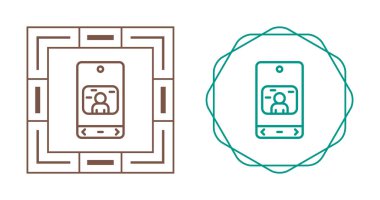 akıllı telefon simgeleri ayarlandı, vektör illüstrasyonu basit tasarım