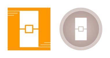 Dikdörtgen düz simgeler ayarlandı, vektör illüstrasyonu