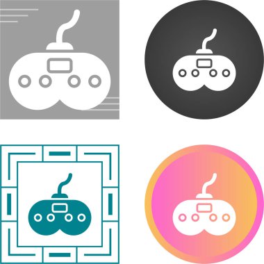 Joysticks web simgeleri vektör illüstrasyonu 