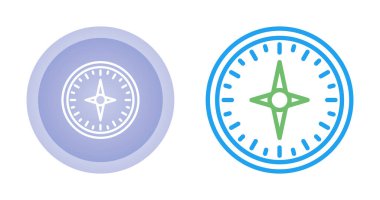 pusula simgeleri, basit vektör illüstrasyonu 