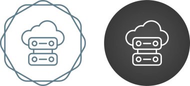 Web Sunucusu simgeleri vektör illüstrasyonunu ayarla 