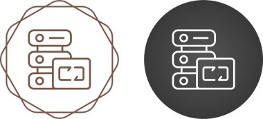 Web sitesi yedekleme simgeleri ayarlandı, vektör illüstrasyonu