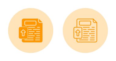 belge simgeleri ayarlandı, vektör illüstrasyonu basit tasarım