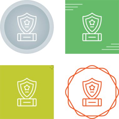 Kalkan simgeleri ayarlandı, Koruma ve Güvenlik, Vektör İllüzyonu