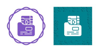 Beyaz arkaplan, vektör illüstrasyonunda bilgisayar dizinleri ve ses dosyaları simgeleri    