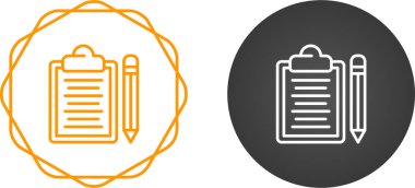 Kalem simgeli panoların vektör illüstrasyonu         