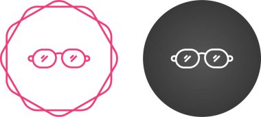 Gözlük seti Web basit illüstrasyon