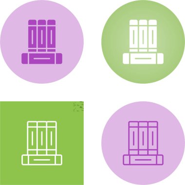 kitap web simge vektör çizim