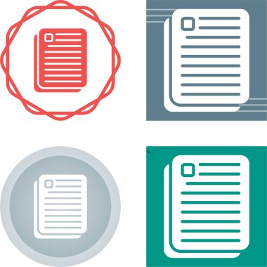 Belge simgeler kümesi, vektör çizim