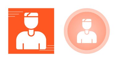 İnsan avatar simgeleri seti, vektör illüstrasyonu basit tasarım