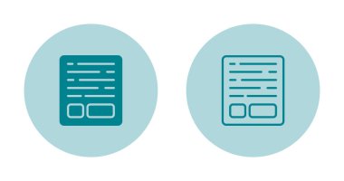 belge simgeleri ayarlandı, vektör illüstrasyonu basit tasarım