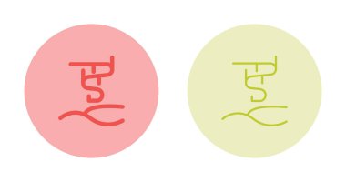 Aurora Borealis Doğal Fenomen Hattı Simge Vektörü. Aurora Borealis Doğal Fenomen İşareti. İzole Bağlantı Sembolü 