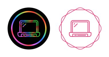 Dizüstü bilgisayar simgeleri, vektör illüstrasyonu