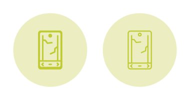 Beyaz arkaplanda izole edilmiş akıllı telefon simgeleri seti, vektör illüstrasyonu      