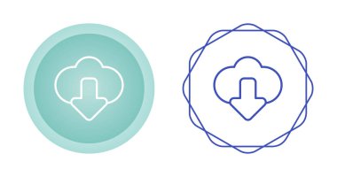 bulut bilgisayar simgeler kümesi, vektör çizim