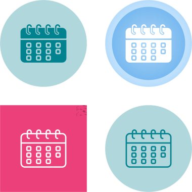 Takvim ikonlar izole üzerinde beyaz arka plan belirleme