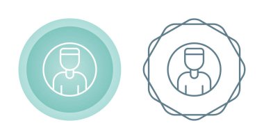 Beyaz arkaplanda izole edilmiş erkek avatar simgeleri