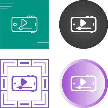 çalma simgelerine sahip cep telefonu beyaz arkaplanda izole edildi.