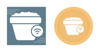 kova ağ ikonu vektör illüstrasyonu