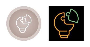 Yaratıcı bir çözümü temsil eden bir logo konsepti.