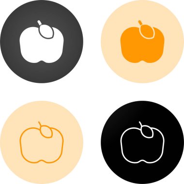 elma ağı ikonu vektör illüstrasyonu