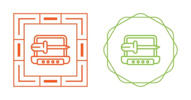 Bilgisayar ekranındaki kılıçlar beyaz arkaplanda izole edilmiş simgeler, vektör illüstrasyonu