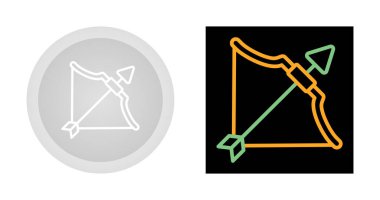 ok ağ ikonu vektör illüstrasyonlu yay