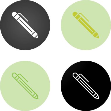 Beyaz arka plan üzerinde izole kalem Icons set