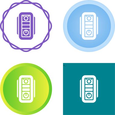 masaüstü güç düğmesi vektör çizimi 