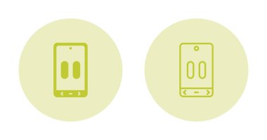 akıllı telefon simgeleri ayarlandı, vektör illüstrasyonu basit tasarım
