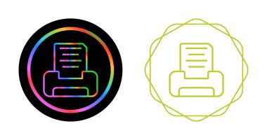 yazıcı web simgeleri basit illüstrasyon 